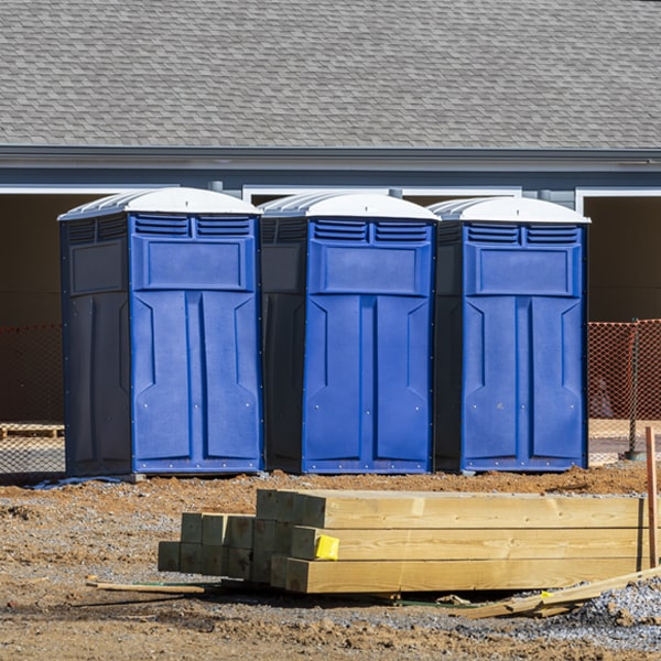 what is the cost difference between standard and deluxe porta potty rentals in Rose Valley